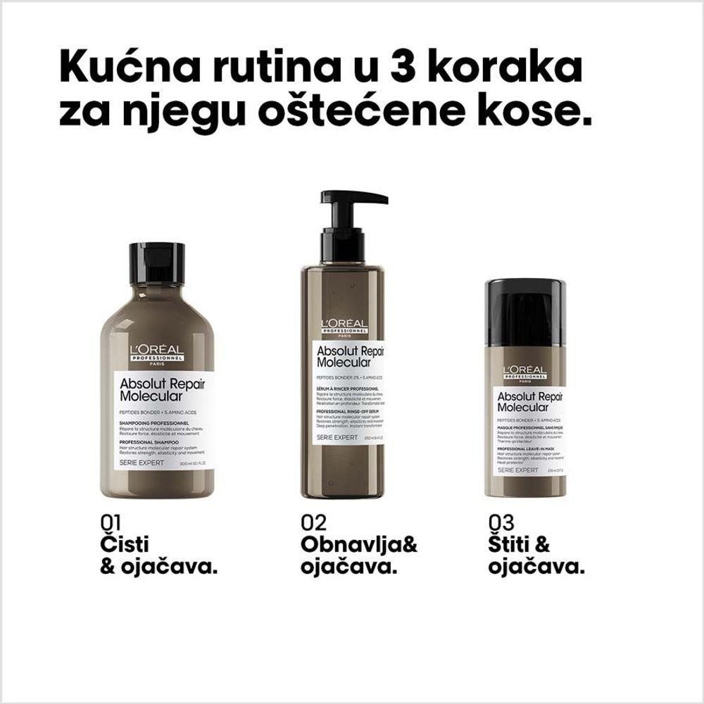 L'Oreal Professionnel Šampon za obnovu kose Absolut Repair Molecular - 300 ml slika 8