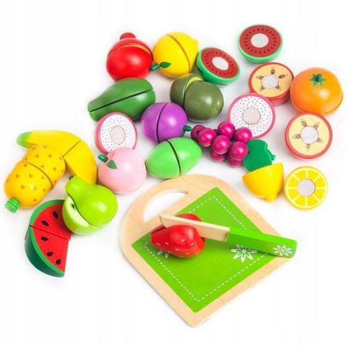 Eco Toys Set Od 20 Delova Drveno Voće slika 1