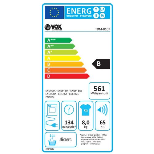 VOX sušilica rublja TDM-810T slika 6
