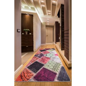 Ally Djt  Multicolor Hall Carpet (80 x 150)
