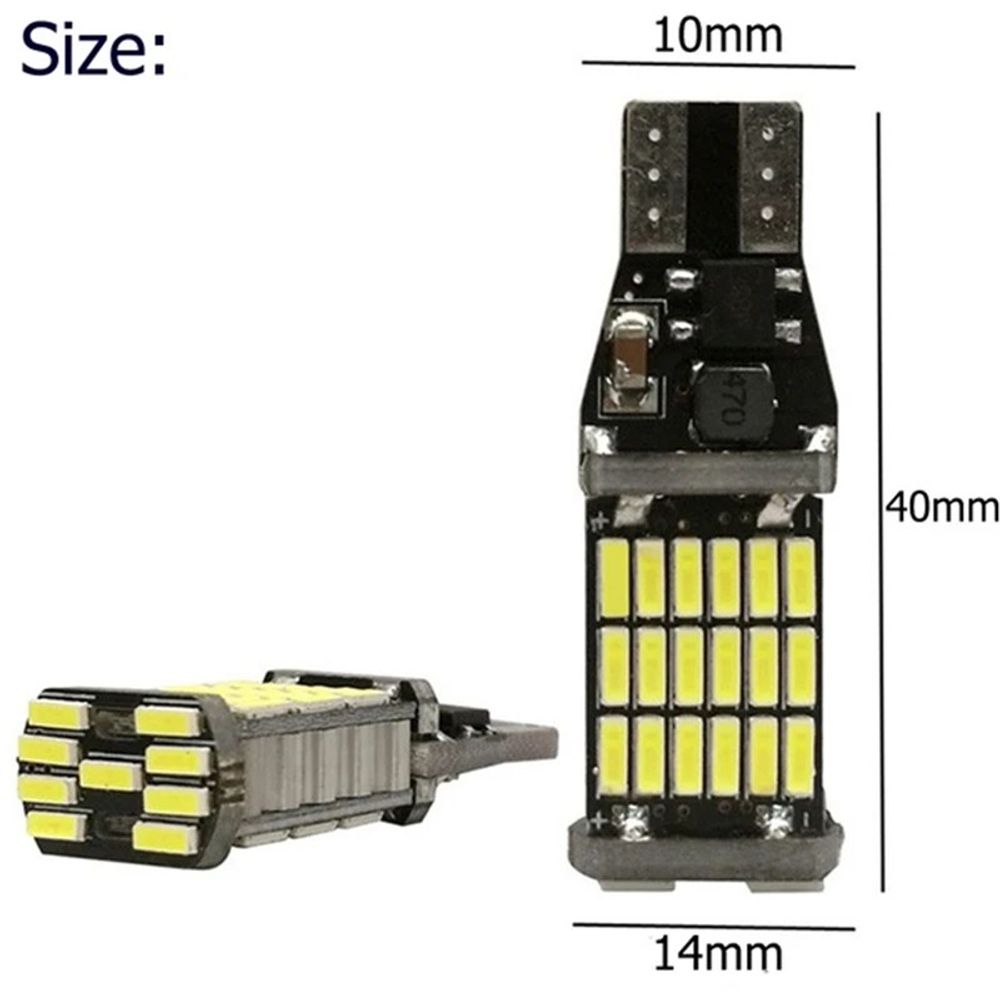 AutoSystem LED Sijalica 12V W16W 45SMD CANBUS Bijela - 2 Kom. slika 1