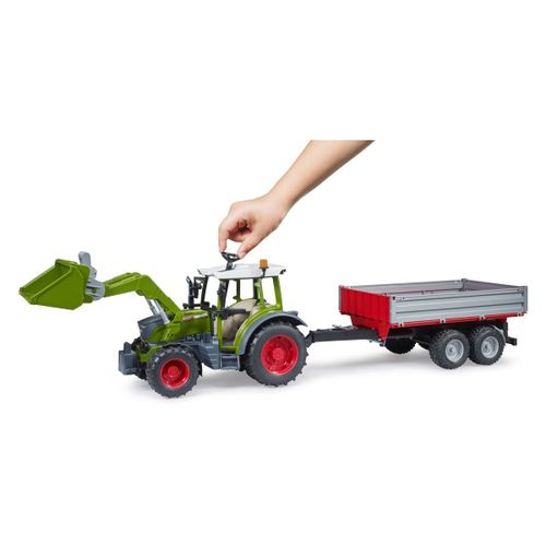 BRUDER traktor Fendt Vario 211 s prednjim utovarivačem i kiper prikolicom 02182 slika 5