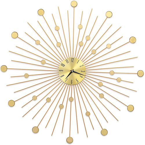 Zidni sat metalni 70 cm zlatni slika 35