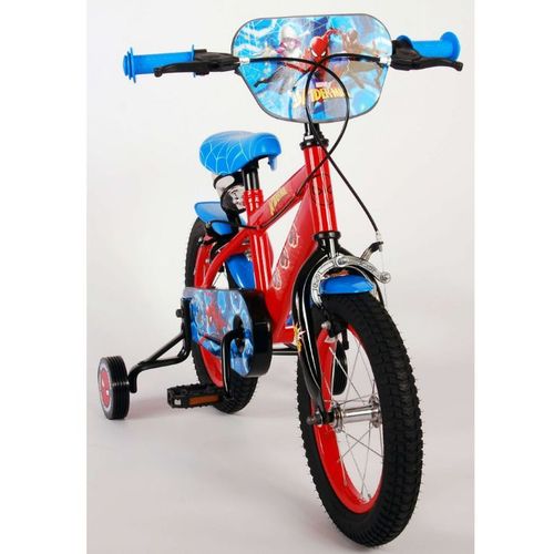 Dječji bicikl Spider-man 14" s dvije ručne kočnice crveno/plavi slika 10