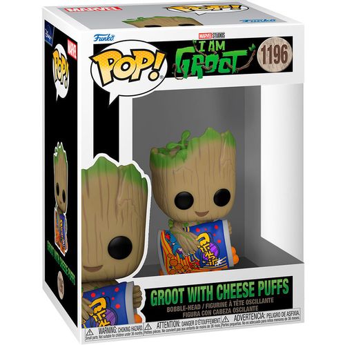 POP figure Marvel I am Groot - Groot with Cheese Puffs slika 1