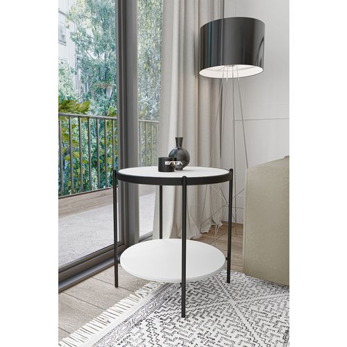 Tory - White White Side Table slika 1