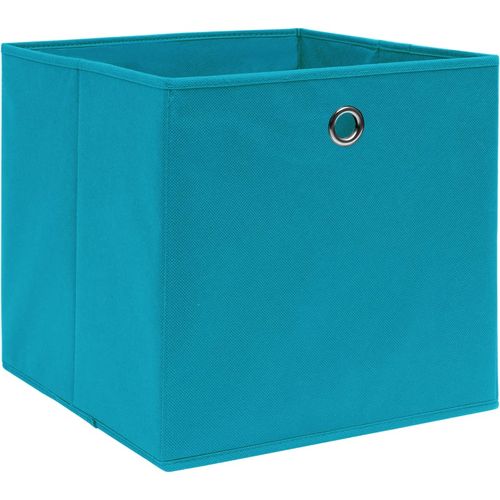 Kutije za pohranu od netkane tkanine 4 kom 28x28x28 cm plave slika 24