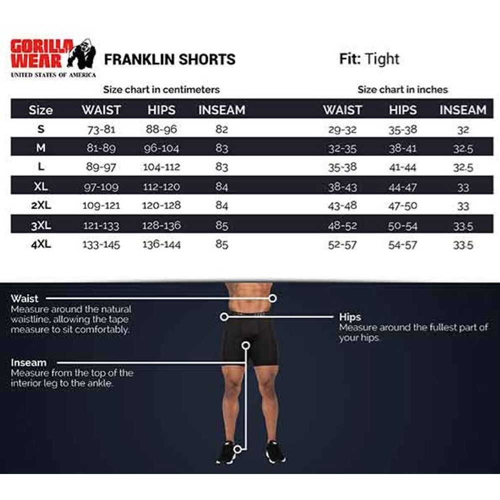 Gorilla Wear FRANKLIN Kompresijski šorc, Army Green slika 5