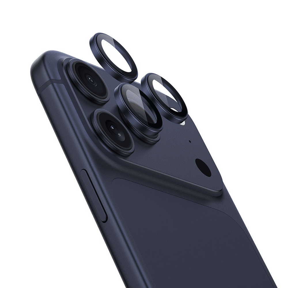 Benks kaljeno staklo DR Sapphire zaštita za kameru za iPhone 17 Pro/17 Pro Max (3 komada leća) plava slika 1