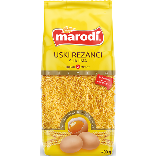 Marodi Uski rezanci s jajima 400g slika 1