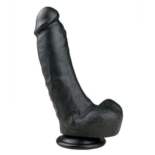 Realističan dildo - 20 cm, crni slika 1