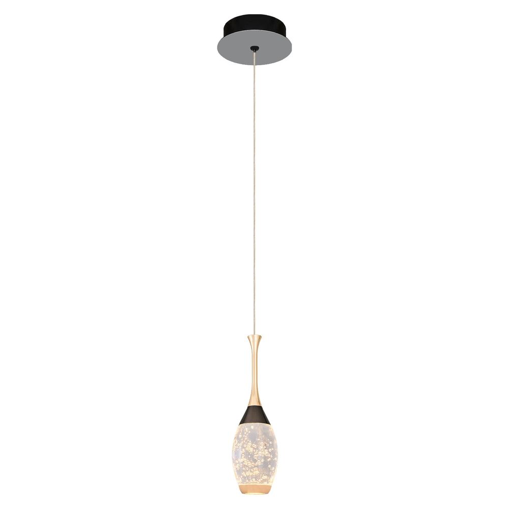 Elegantni Crni Luster sa Zlatnim Detaljima 2819-1A slika 1