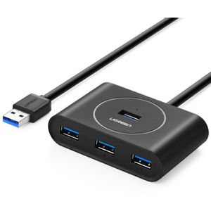 Ugreen USB 3.0 hub s 4 porta, crni, 0.5m - u kutiji