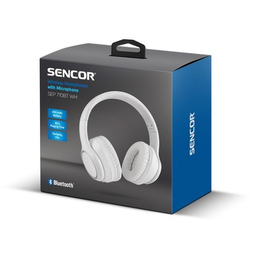 Sencor Bluetooth Bežične Slušalice SEP 710BT WH slika 2