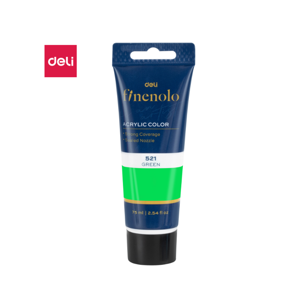AKRILNA BOJA DELI U TUBI ZELENA 75ml EC75-GN slika 1