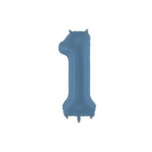 FB1T-1-074 Folijski balon Mat 1 86cm, Plavi
