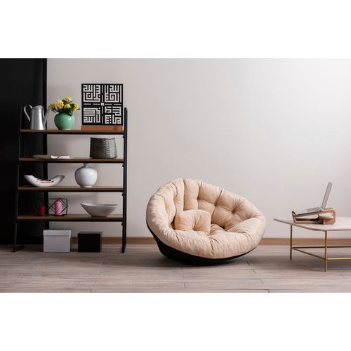 Kiku Large - Cream Cream Pouffe slika 1