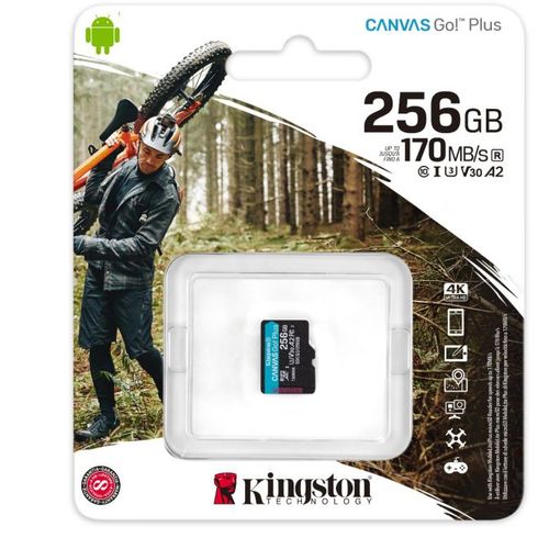 Memorijska kartica bez adapt. Kingston Canvas Go! Plus microSD 256GB slika 3