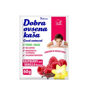 Dobra ovsena kaša Malina Vanilija 60g