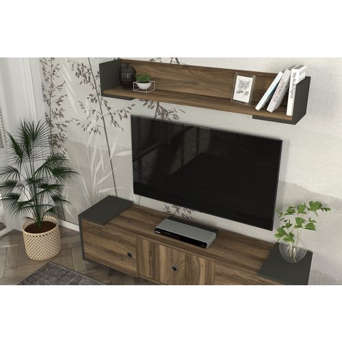 Woody Fashion TV jedinica, Antracit Orah, Tetra - Anthracite, Walnut slika 5