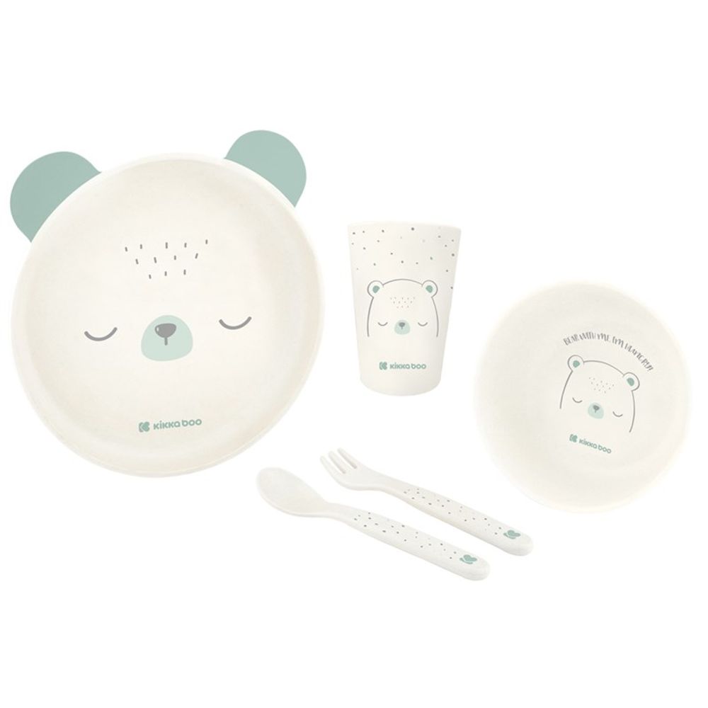 Kikka Boo Set za jelo Bear With Me, Mint slika 1