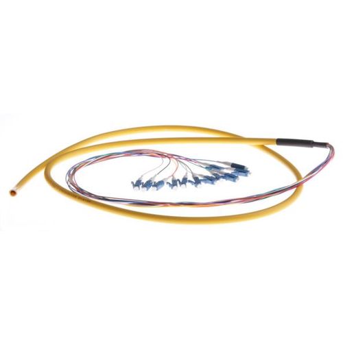 NFO Fiber optic pigtail LC UPC, SM, G.657.A2, 900um 1.5m, 12pcs, Jacketed slika 1