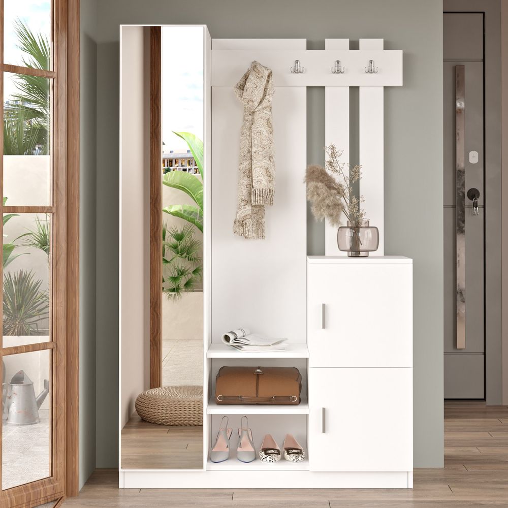 Hall Stand Dd7-W - Bijela slika 1