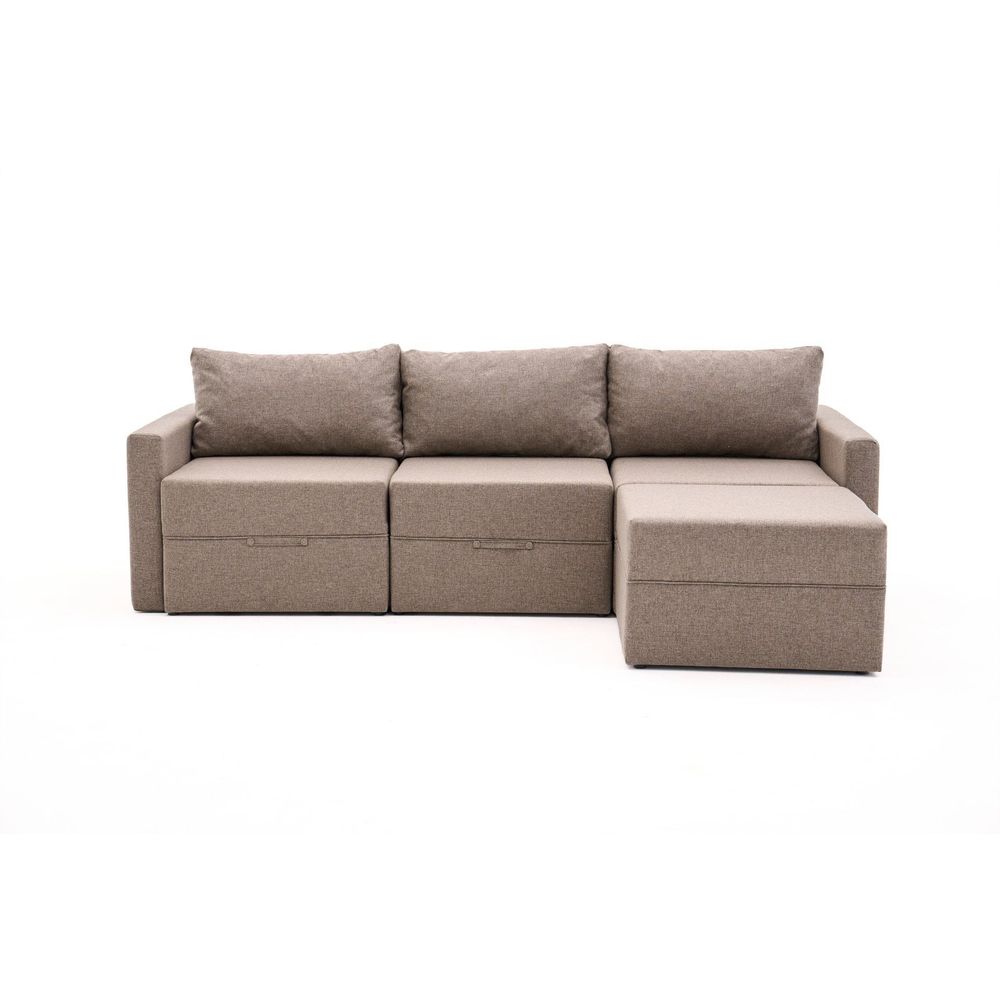 Krevetna ugaona sofa Aqua (Chl Left + 2R) – siva slika 5
