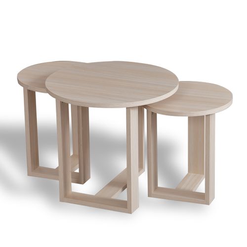 Woody Fashion Stol (3 komada), Mira - Oak slika 3