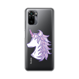 Torbica Silikonska Print Skin za Xiaomi Redmi Note 10 4G/10s Purple Unicorn