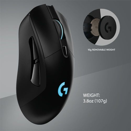 Logitech G703 Lightspeed Wireless (910-005641) bežični gejmerski optički miš 12000dpi crni slika 7