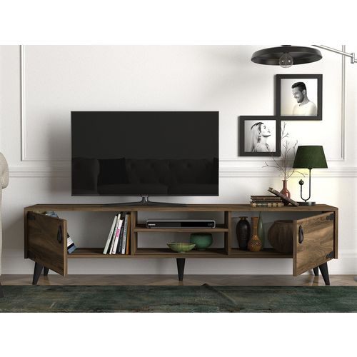 Anthes 2 Walnut
Black TV Stand slika 3