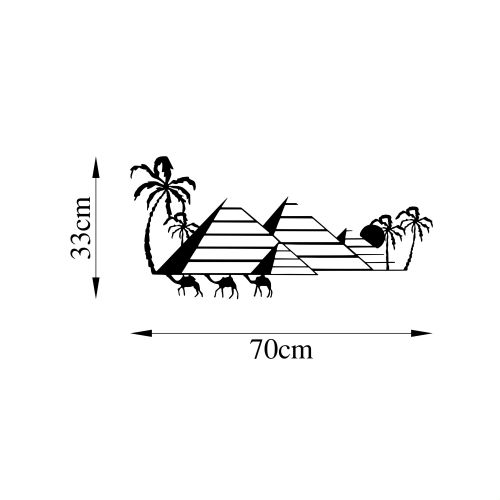 Wallity Metalna zidna dekoracija, Egyptian - 482 slika 5