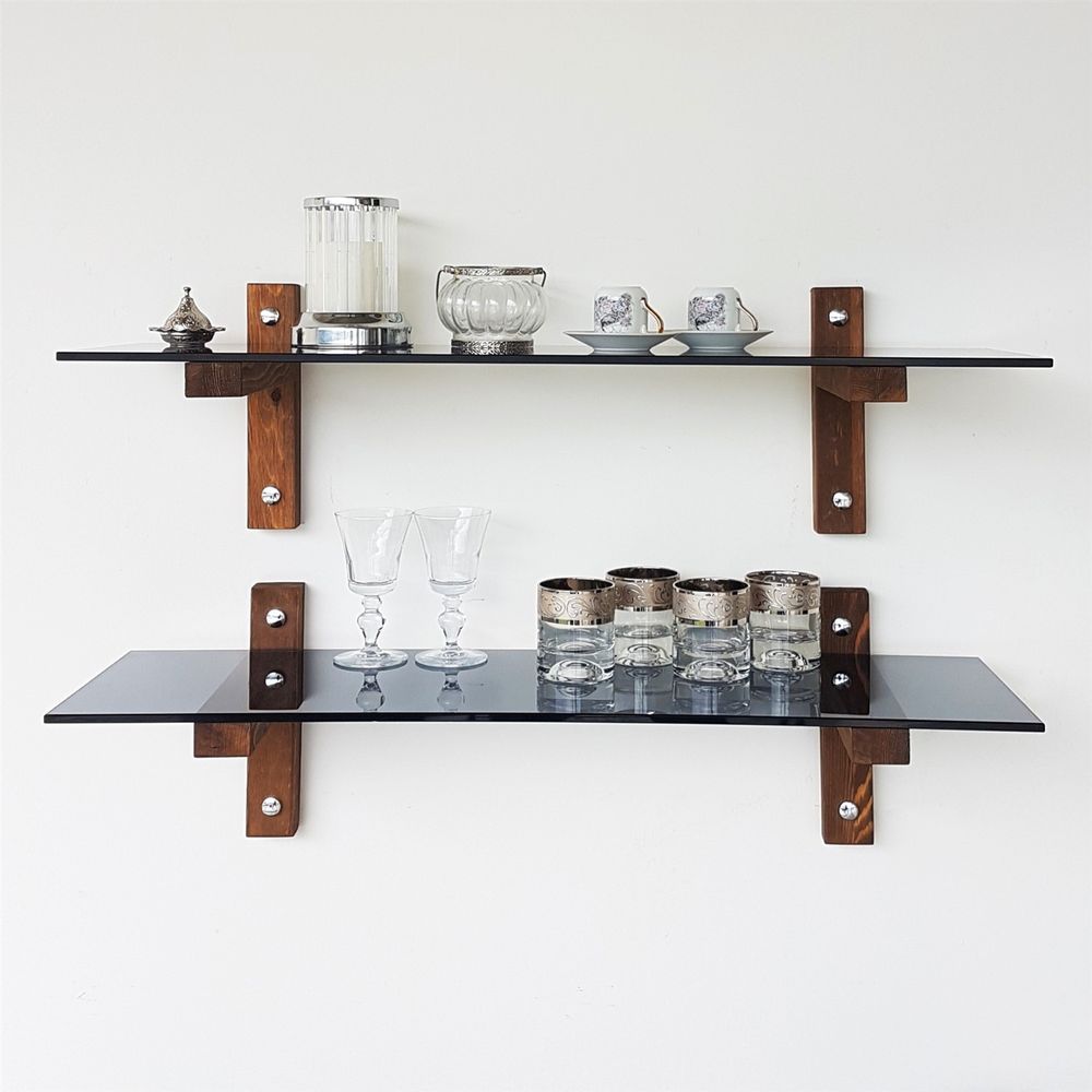 R202 Walnut Fume Zidna Polica slika 3