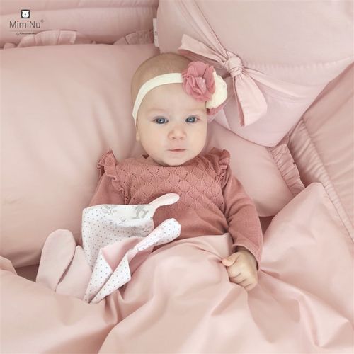 MimiNu posteljina za bebe 2 elem Royal Powder Pink slika 3