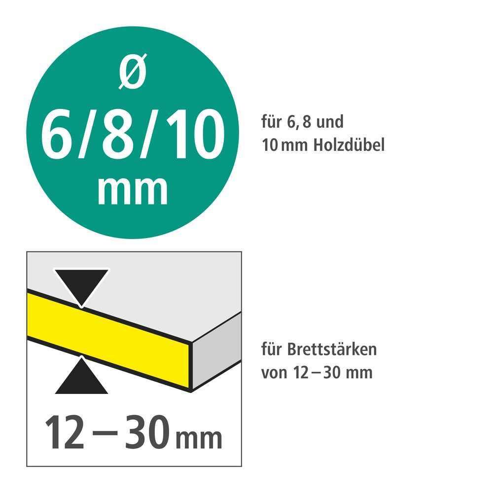 Wolfcraft Univerzalni Set Za Tiplanje fi 6, 8 i 10 mm / 44 dijelni - 3750000 slika 5