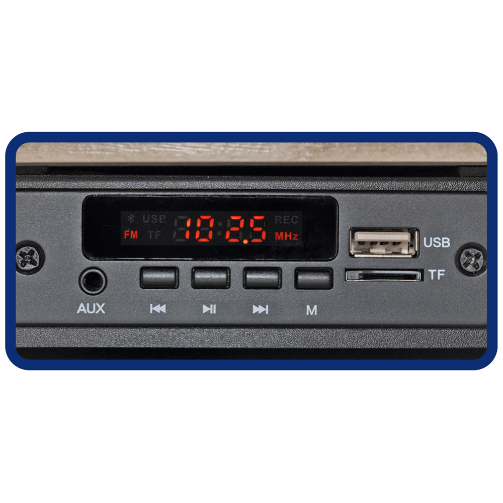 SAL Retro gramofon drvo + BT bežični zvučnik, 4in1, FM, MP3, AUX - RRT 12B slika 2
