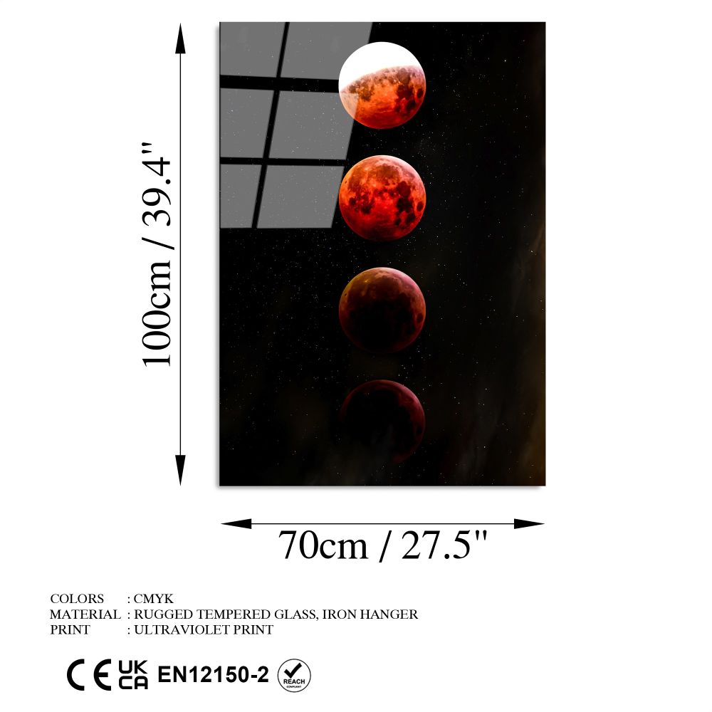 UV-201 Dekorativna Slika na Kaljenom Staklu, 70 x 100 cm, Višebojna slika 8