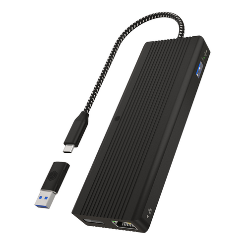 Icybox IB-DK4080AC USB-C na USB-A docking stanica 9-u-1 s Power Delivery do 100W slika 3