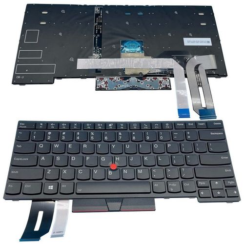 Tastatura za laptop Lenovo ThinkPad E480 L480 T480S T14 T490 backlight i gumb slika 1