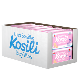 KOSILI Baby vlažne maramice roza 10x80/1 XXL