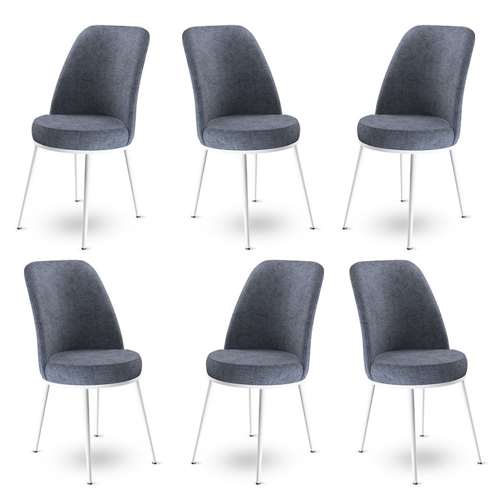 Dexa - Fume, Bijela Fume Set Stolica (6 Komada) slika 1