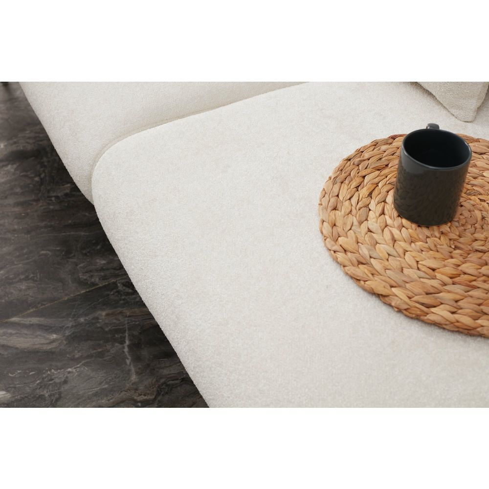 Simena Desni - Krem Zlatni Ugaoni Sofa-Krevet slika 9