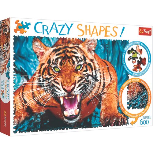 Slagalica 600 crazy shapes Tiger slika 1