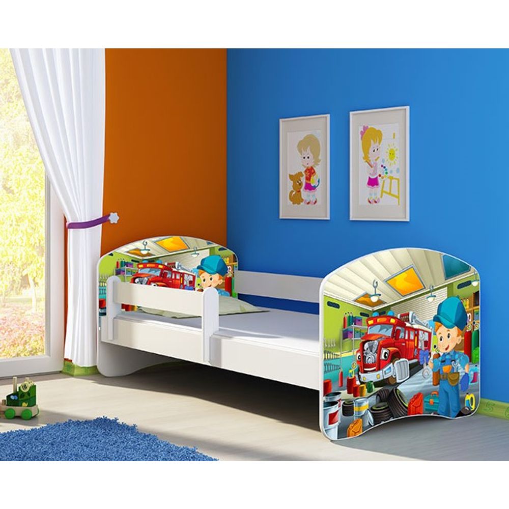 ACMA Dječiji krevet Acma II White - 140x70cm - Dezen 45 slika 1