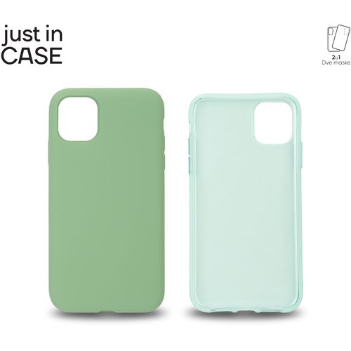 2u1 Extra case MIX paket ZELENI za iPhone 11 slika 2