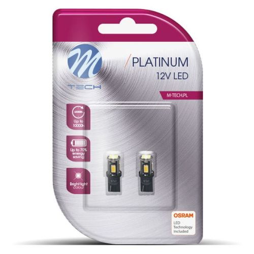 Sijalica LED Canbus ubodna bela M-Tech Platinum - 2kom, slika 1