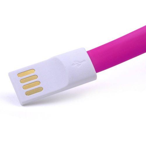 LogiLink USB kabel USB 2.0 USB-A utikač, USB-Micro-B utikač 0.22 m ružičasta magnet na krajevima kabela CU0087 slika 5