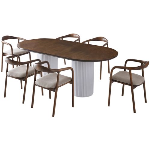 Hanah Home LI - 931 Walnut
White Dining Table slika 2