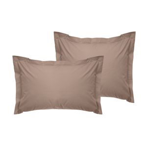 Oxford pillowcase set (2 pieces) Tonne Brune - Beige Beige (FR)